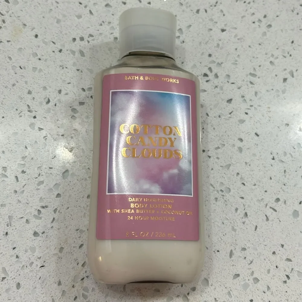 Bath & Body Works COTTON CANDY CLOUDS 24 HR Moisture Body Lotion NEW Full Size